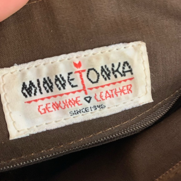 Leather handbag with fringe - Picture 4 of 4